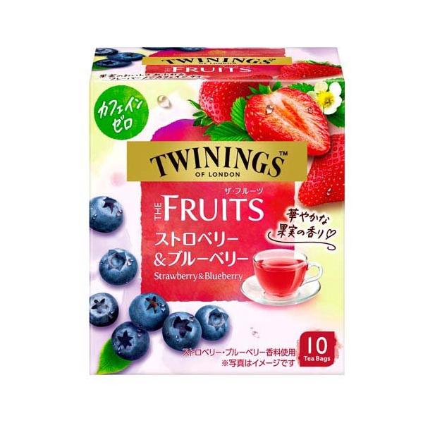 Kataoka Bussan Twining The Fruits Strawberry & Blueberry 10 Bags