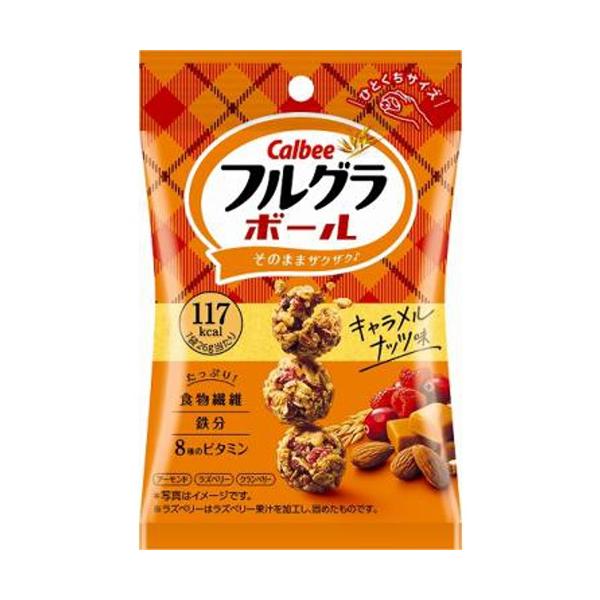 Calbee Frugra Ball Caramel & Nuts Flavor 26g