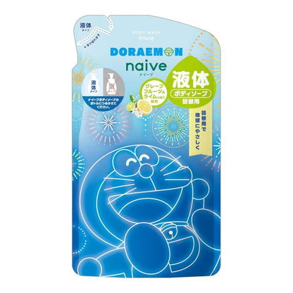 Kracie Naive Body Soap (Summer Doraemon / Doraemon) - Pump 530mL / Refill 360mL