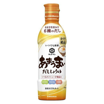 Kikkoman Always Fresh Ama Umai Dashi Soy Sauce 450ml 1 Bottle