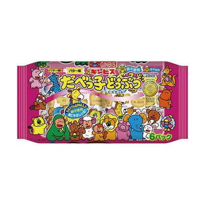 Gimbis Tabekko Animal Biscuits Butter Flavor (6 pack 138g / 63g)