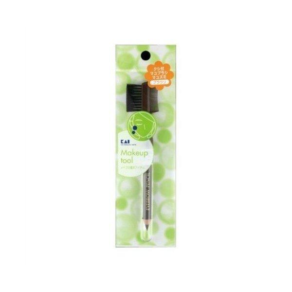 KAI Eyebrow Pencil with Brush & Comb - Brown / Black