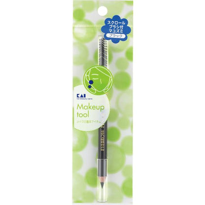 KAI Eyebrow Pencil with Spoolie Brush - Brown / Black