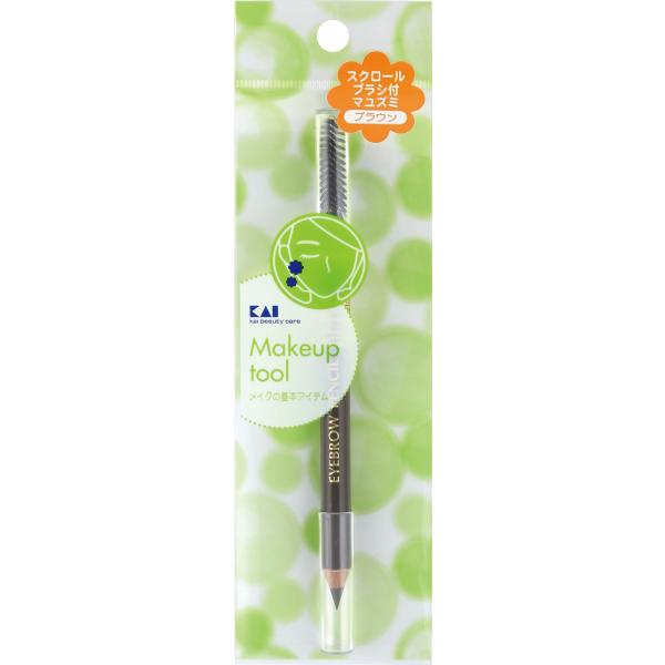 KAI Eyebrow Pencil with Spoolie Brush - Brown / Black