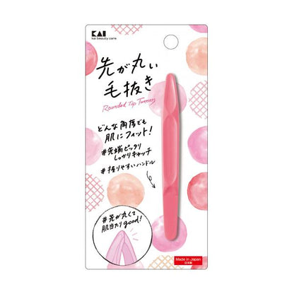 KAI Round Tip Tweezer Pink KQ3210