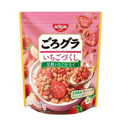 NISSIN Gorogura Gorotto Granola Cereal (Strawberry 320g / Sweet Potato 280g)