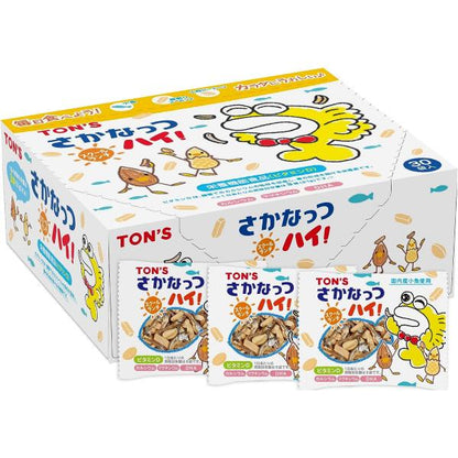 TOYO NUT FOOD Sakanatto High Mixed Nuts & Fish - 1 box (Original 10g x 30P / School Ranch 7g x 30P)