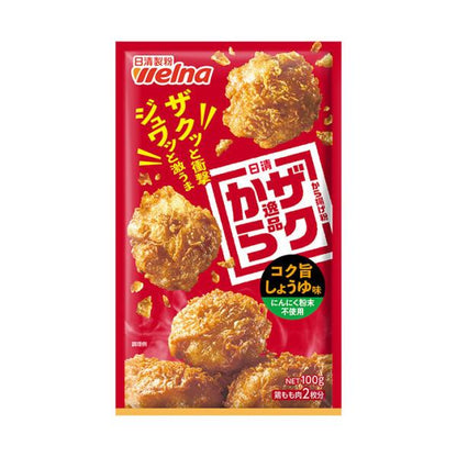 Nissin Welna Karaage Powder Zakukara Crunchy Zeppin Series 1 Piece /100g (for 2 chicken thighs)