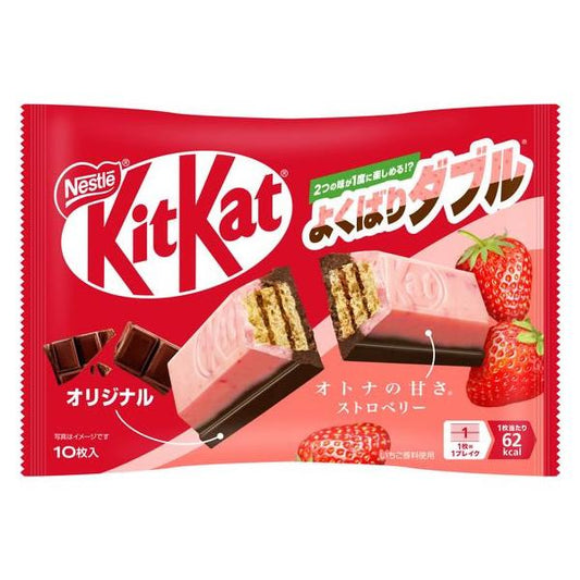 Kit Kat Greedy Double Adult Sweetness Strawberry & Original 10 Pieces