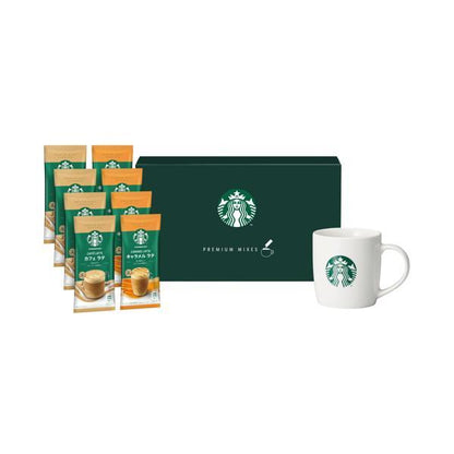 Starbucks Premium Mix with Mug Gift SBG-30B 1 Box (2 types x 4 each + mug)