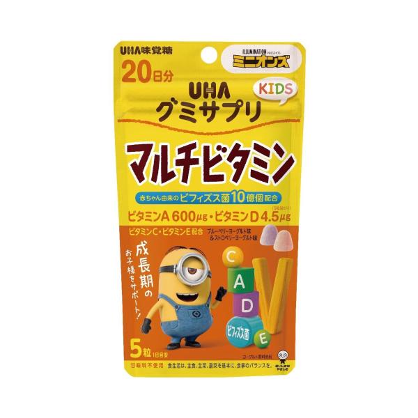 UHA Gummy Sugar UHA Gummy Supplement Kids Minion (Lutein / Multivitamin) 20-Day Supply
