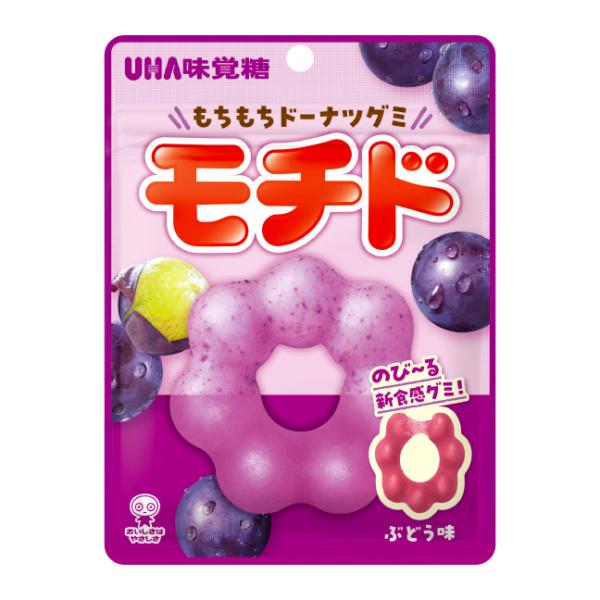 UHA MIKAKUTOU Mochido Chewy Donuts Gummies (Ramune / Grape) 40g