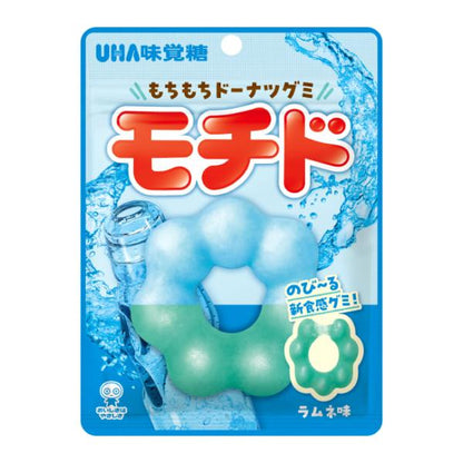 UHA MIKAKUTOU Mochido Chewy Donuts Gummies (Ramune / Grape) 40g