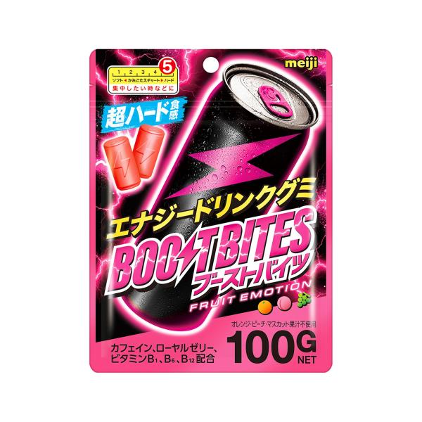 Meiji Boost Bites Fruit Emotion Hard Gummies 100g