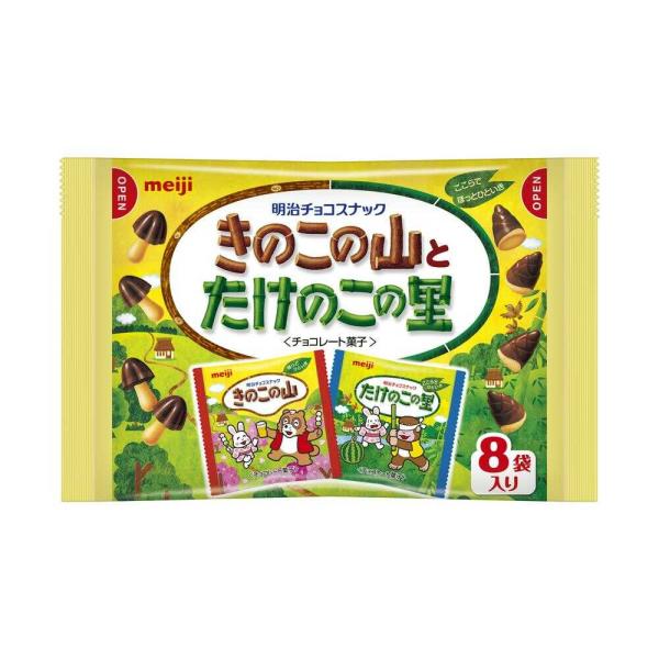 Meiji Kinoko Takenoko Chocolate Bags 92g (8 Bags)