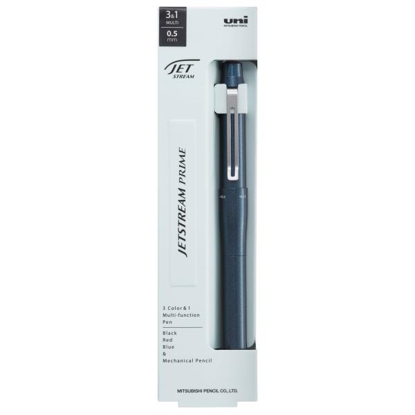 MITSUBISHI PENCIL Jetstream Prime 3&1 Multifunction Pen (Dark Navy 0.5mm / Black 0.7mm) 1 piece