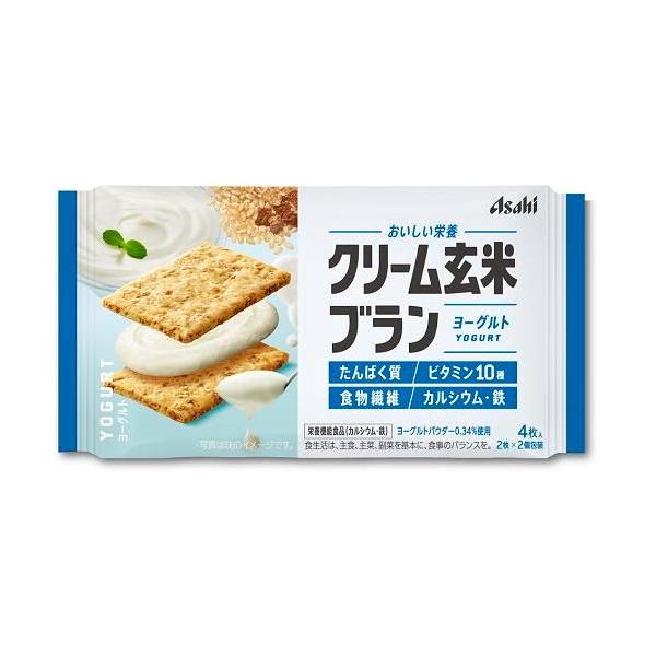 Asahi Group Foods Cream Brown Rice Bran Yogurt Flavor 4 pieces (2 pieces x 2 packs)