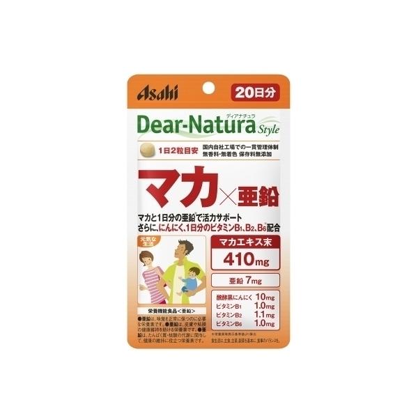 Asahi Dear Natura Pouch Maca x Zinc 20 days 40 capsules