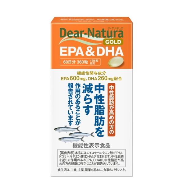 Asahi Dear Natura Gold EPA & DHA 360 Capsules for 60 days