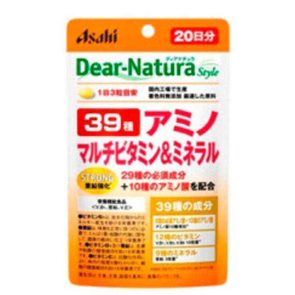 Asahi Dear Natura Style Strong 39 Amino Multivitamin & Mineral  60 Capsules for 20 days