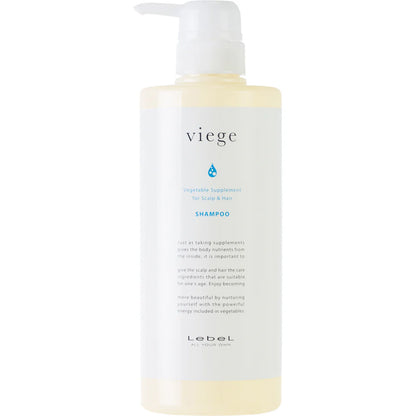 ［In stock］ Lebel Viege Shampoo 600 ml / Soft Treatment 600 ml / Volume Treatment 600 ml /