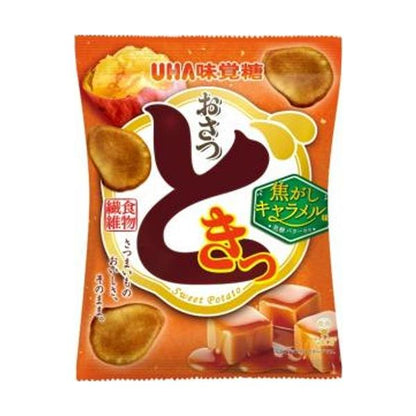 UHA MIKAKUTOU Flavored Sugar Snacks - Burnt Caramel Flavor - 60g