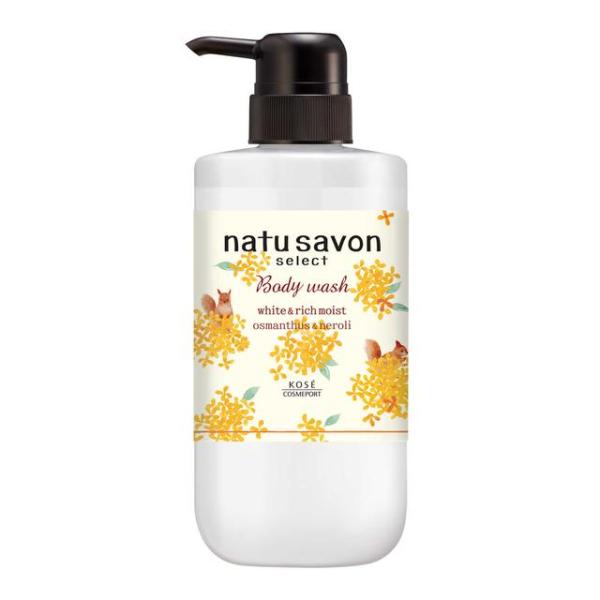 KOSE COSMEPORT Softimo NatuSavon Select White Body Wash Rich Moist Osmanthus Fragrance (500ml / Refill 360ml)