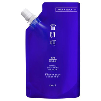 KOSE Medicinal Sekkiisei Brightening Emulsion (140ml / Refill 120ml)