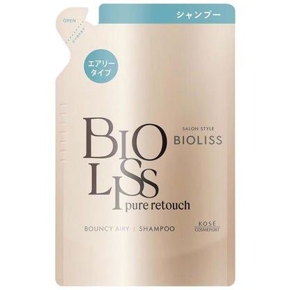 Kose Cosmeport Salon Style Bioliss Pure Touch Petafuwa Shampoo (480ml / Refill 340ml)