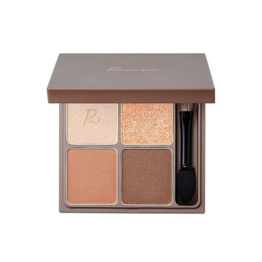 [Japan] Ririmew Eyeshadow Quad Eyeshadow Palette Light Color Fusion Eyeshadow with Mirror Brush