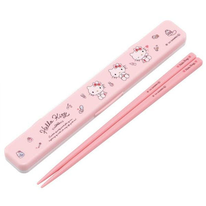 SKATER Sanrio Antibacterial Dishwasher-safe Noiseless Chopstick Box Set, Watercolor Cosmetics, 1 piece, 40g
