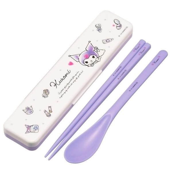 SKATER Sanrio Antibacterial Dishwasher-safe Chopsticks Spoon Set Watercolor Cosmetics 1 pc 62g
