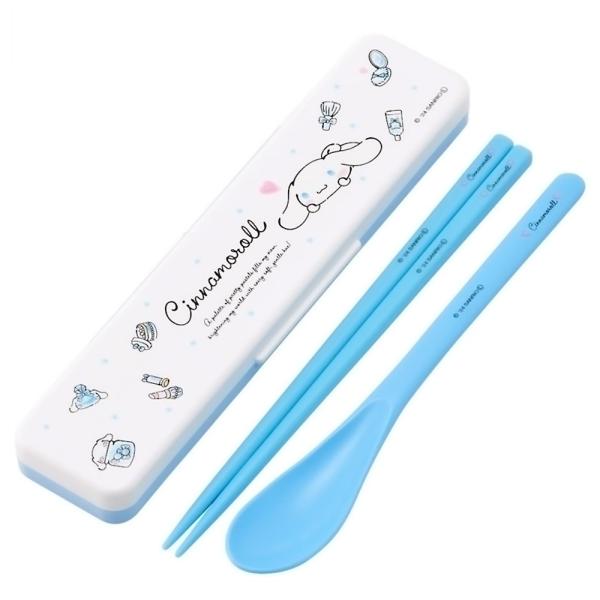 SKATER Sanrio Antibacterial Dishwasher-safe Chopsticks Spoon Set Watercolor Cosmetics 1 pc 62g