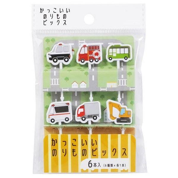 MARUKI Bento Picks Cool Vehicle / Flag Mini Camp Pattern / Flag Mini Craft / Pretty Picks / Retro Signboard