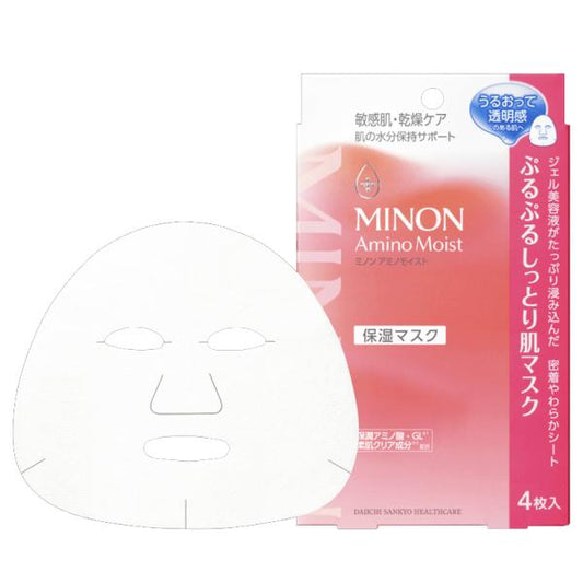 DAIICHI SANKYO HEALTHCARE Minon Amino Moist Puru Puru Moist Skin Mask (Face Pack) 22ml x 4pcs