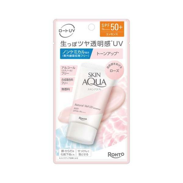 Rohto Skin Aqua Natural Veil UV Essence Clear White / Rose 50g