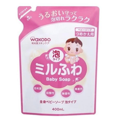 Asahi Group Foods Wakodo Mirufuwa Whole Body Baby Soap Refill 400ml