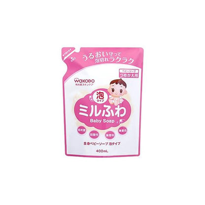 Asahi Group Foods Wakodo Mirufuwa Whole Body Baby Soap Refill 400ml