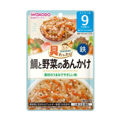 WAKODO from around 9 months Goo Goo Kitchen with Many Ingredients  80g