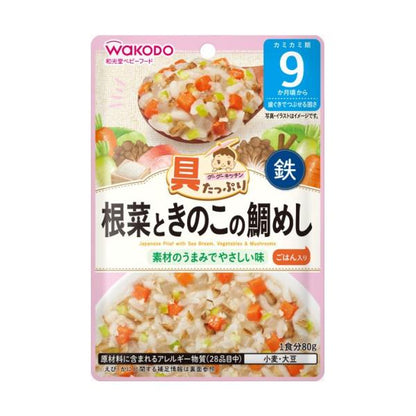 WAKODO from around 9 months Goo Goo Kitchen with Many Ingredients  80g