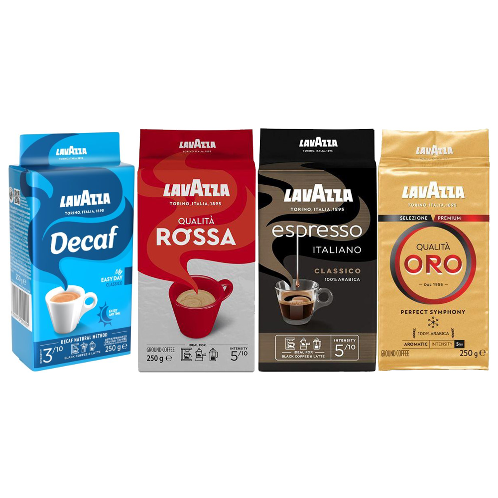 LAVAZZA Decaf / Qualita Rossa / Espresso / QualitaORO Symphony Coffee Powder