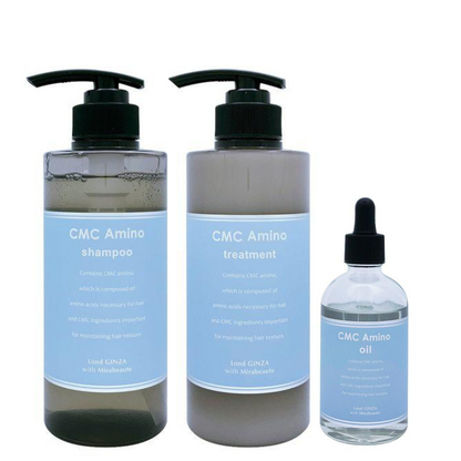 Kenjin Mirabeaute CMC Amino Shampoo 400ml / CMC Amino Treatment 400g / MC Amino Intensive Oil Serum 100ml