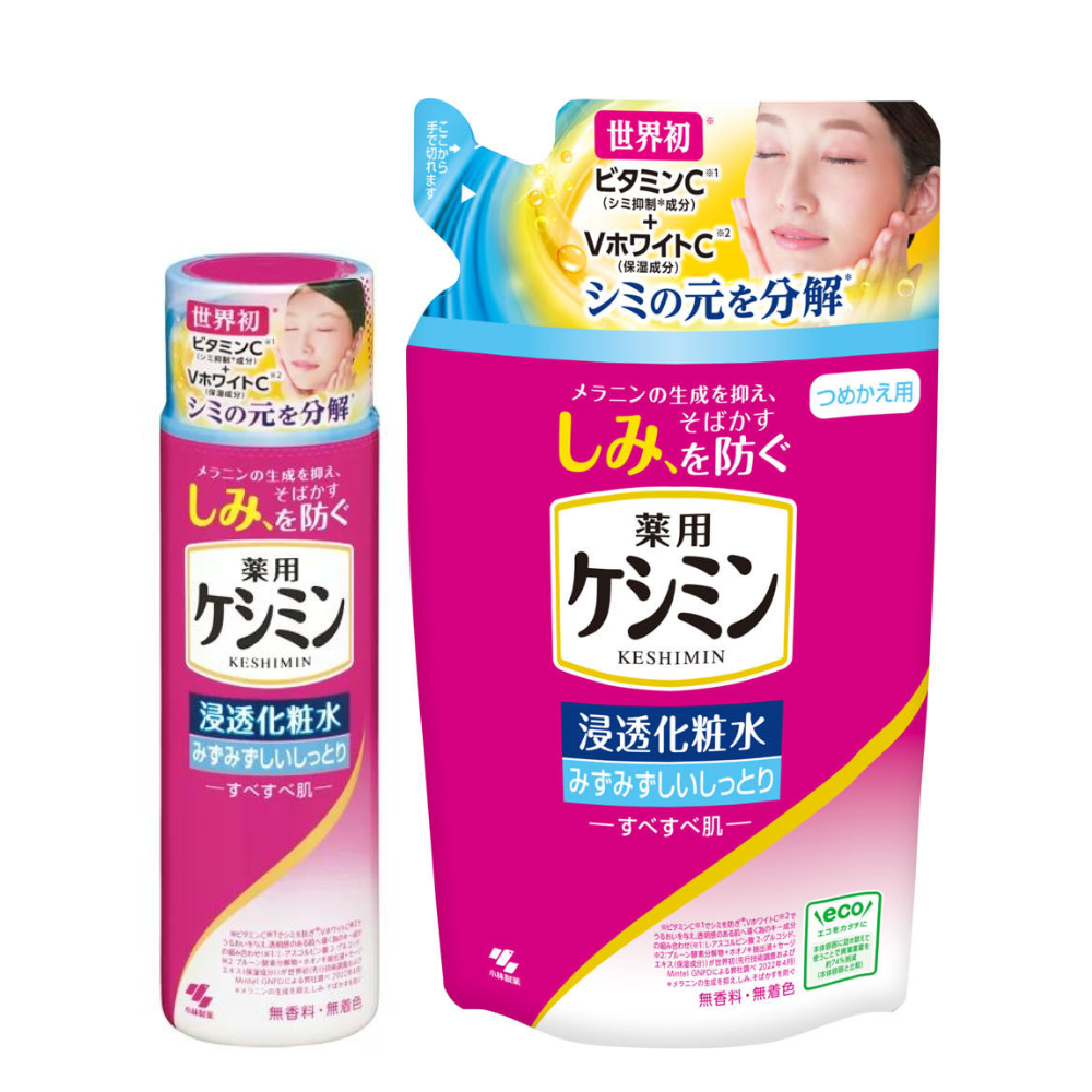 Kobayashi Keshimin Penetrating Lotion Fresh and Moist Bottle 160ml / Refill 140ml