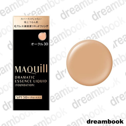 ［In stock］ SHISEIDO MAQUILLAGE Dramatic Essence Liquid Foundation SPF50+ PA+++ (25mL / 25mL Refill)