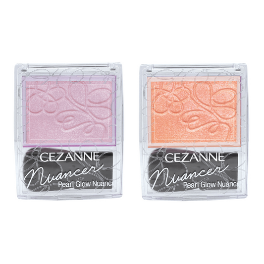 ［In stock］ Cezanne Pearl Glow Nuancer Highlighter - N1 Coral Shower / N2 Lilac Mood (1pc)