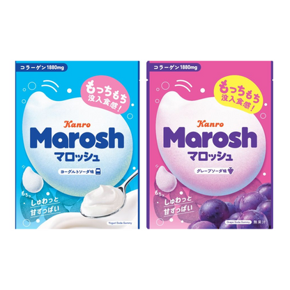 KANRO Marosh (Grape Soda flavor / Yogurt Soda flavor) 50g