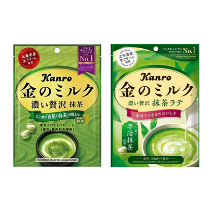 Kanro Golden Milk Candy Matcha 70g / Matcha latte 61g