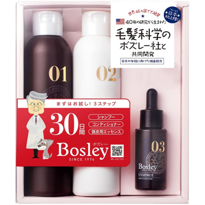 ［In stock］ Bosley Professional Strength Volume Shampoo/ Conditioner/ Scalp Essence Japan