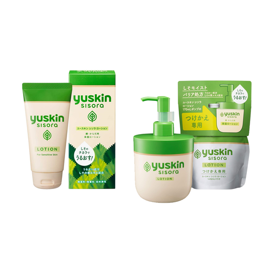 [Japan] yuskin SISORA Toner Lotion, Cream, UV Protective Lotion