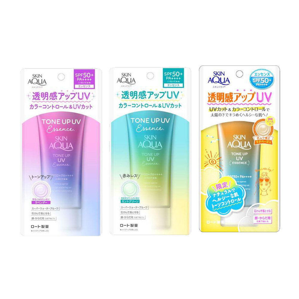 ［In stock］ ROHTO, Skin Aqua Tone Up UV Essence, SPF50 PA++++ 80g